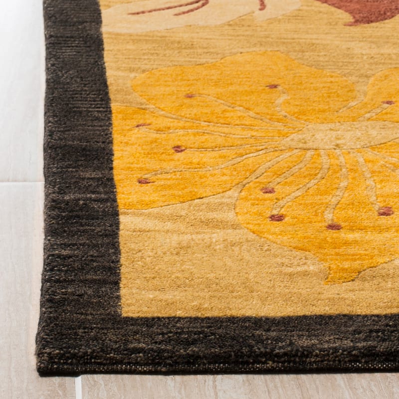 SAFAVIEH Couture Hand-knotted Tibetan Leoncie Modern Wool Rug