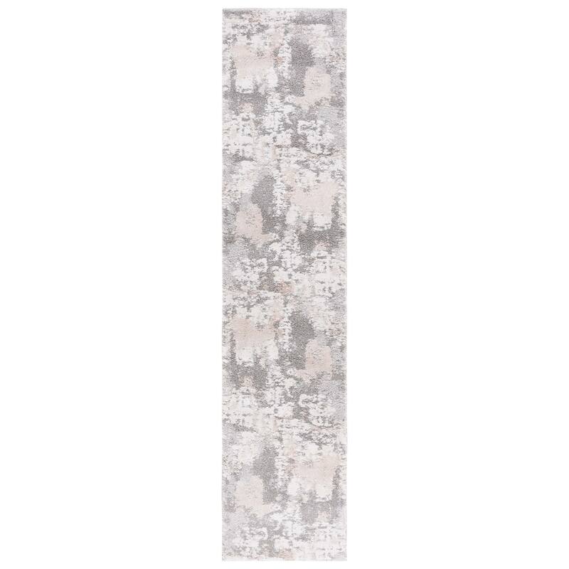 SAFAVIEH Century Dagnija Modern Abstract Rug - 2' x 9' Runner - Beige/Grey
