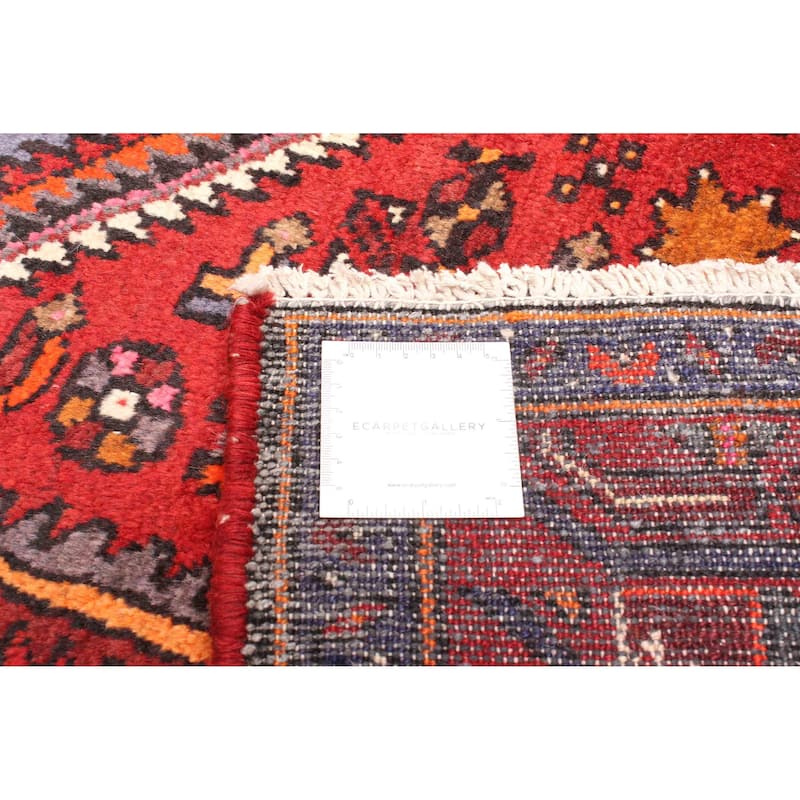 ECARPETGALLERY Hand-knotted Andelz Red Wool Rug - 4'9 x 6'9