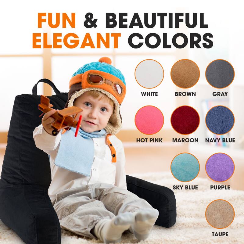 Cheer Collection Kids Memory Foam TV And Reading Pillow