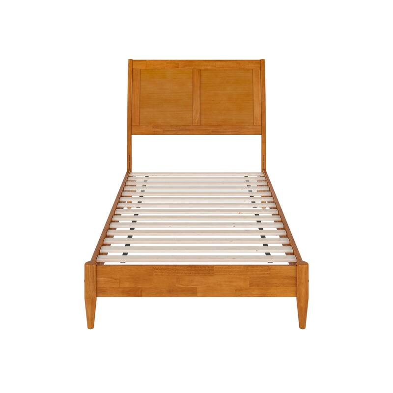 Valencia Solid Wood Low Profile Sleigh Platform Bed