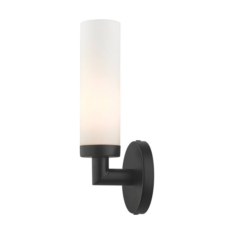 Livex Lighting 1-Light Cylindrical ADA Sconce, 10103-04 - 4.25" W x 11" H x 4" Ext.