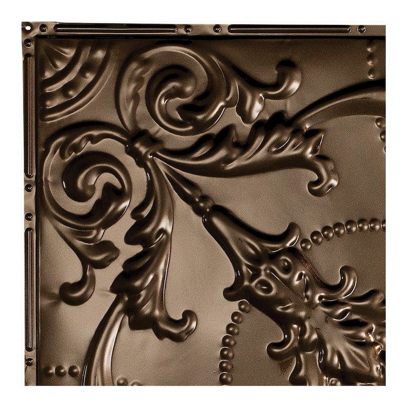 Great Lakes Tin Saginaw Lay-in Ceiling Tile - Bronze Burst - Sample