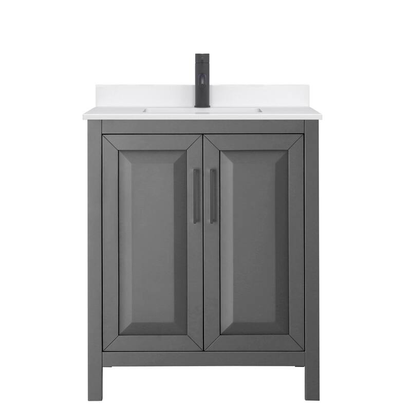 Daria 30-inch Single Vanity, Single Hole Quartz Top