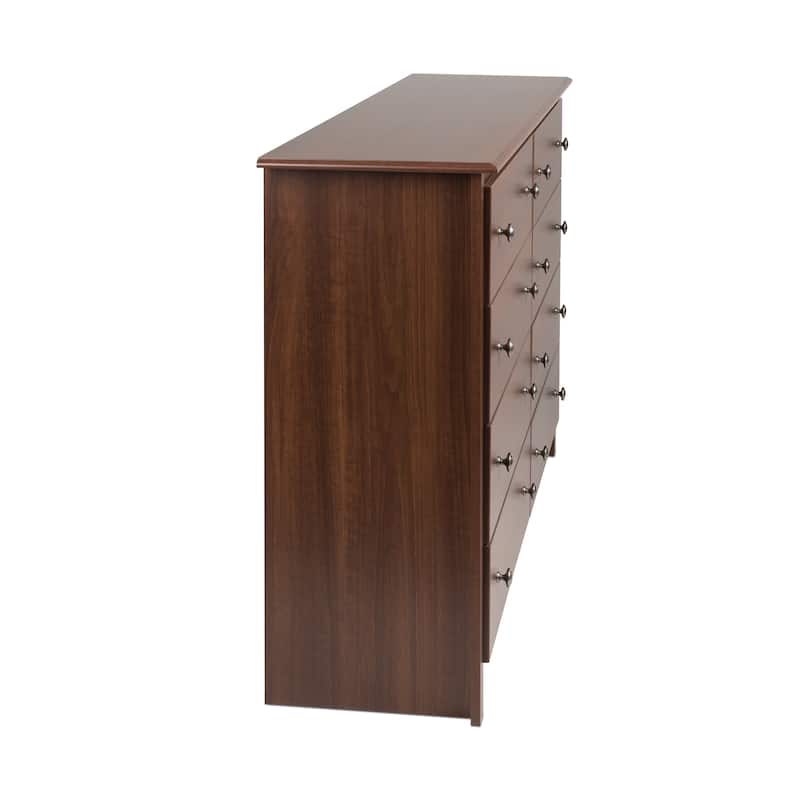 Prepac Sonoma 8 Drawer Double Dresser for Bedroom, Wide Chest of Drawers, Traditional Bedroom Furniture