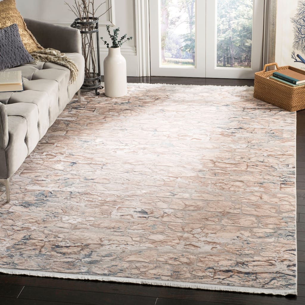 SAFAVIEH Eclipse Carine Vintage Boho Abstract Viscose Rug with