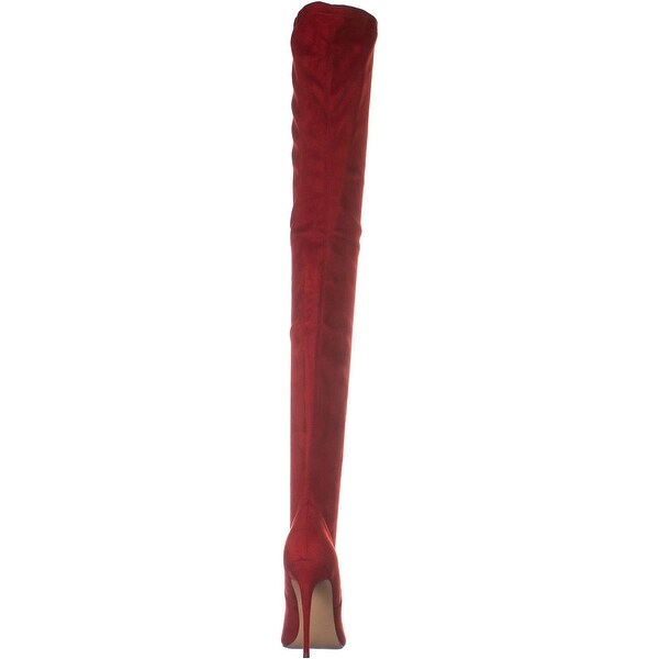 red steve madden thigh high boots