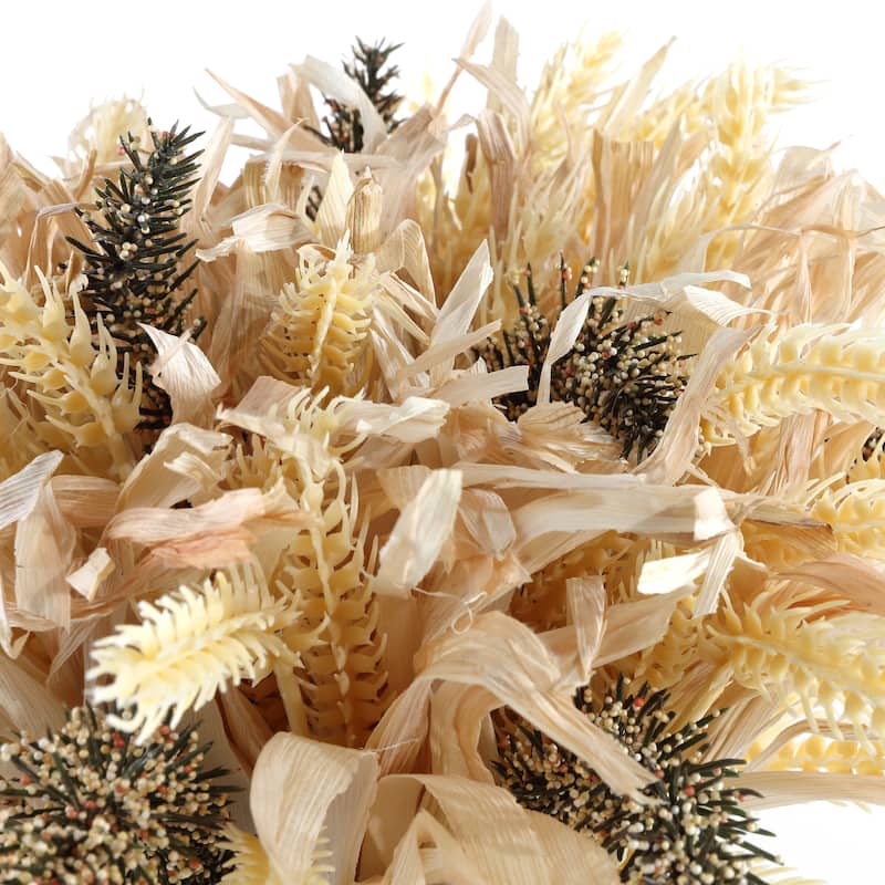 SAFAVIEH Faux 14 Inch Wheat Eat Potted Arrangement - 13" W x 13" D x 14" H