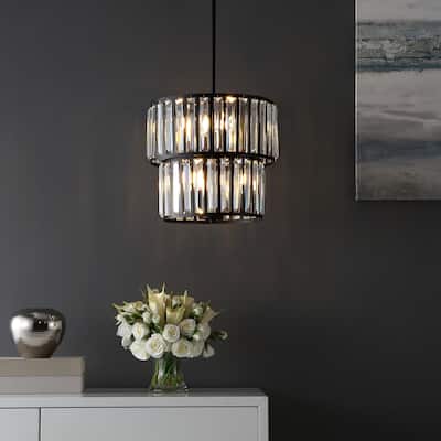 SAFAVIEH Lighting Crissa Chandelier - 15" W x 15" D x 23-53" H