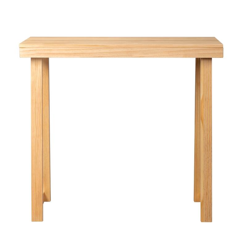 Narrow Solid Pine Wood Entryway Console Table for Small Space Living Room Furniture Decor - 35.8 - Wood