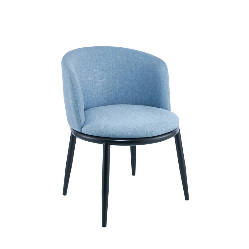 Porthos Home Danyl Fabric Dining Chairs with Iron Legs, Set of 2