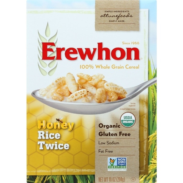 Erewhon Cereal - Organic - Rice Twice - 10 oz - case of 12