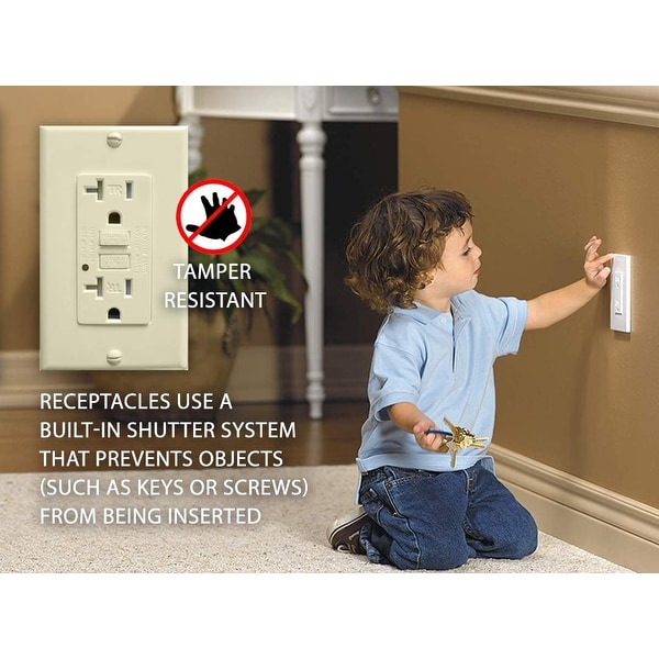 Tamper resistant shop outlet