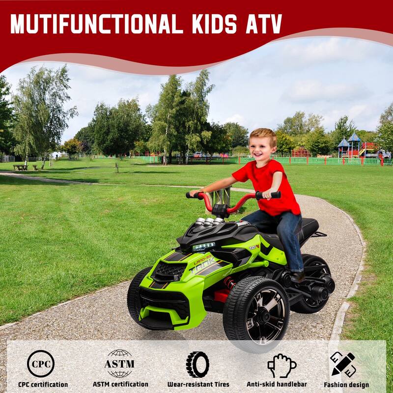 Kids Ride On Electric ATV for Kids with 3 Wheelers