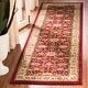 preview thumbnail 49 of 95, SAFAVIEH Lyndhurst Ambrogina Traditional Area Rug 2'3" x 10' Runner - Red/Ivory