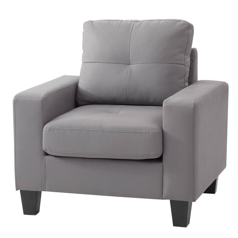 Pocket Coil Seat Accent Chair - 36" - Gray