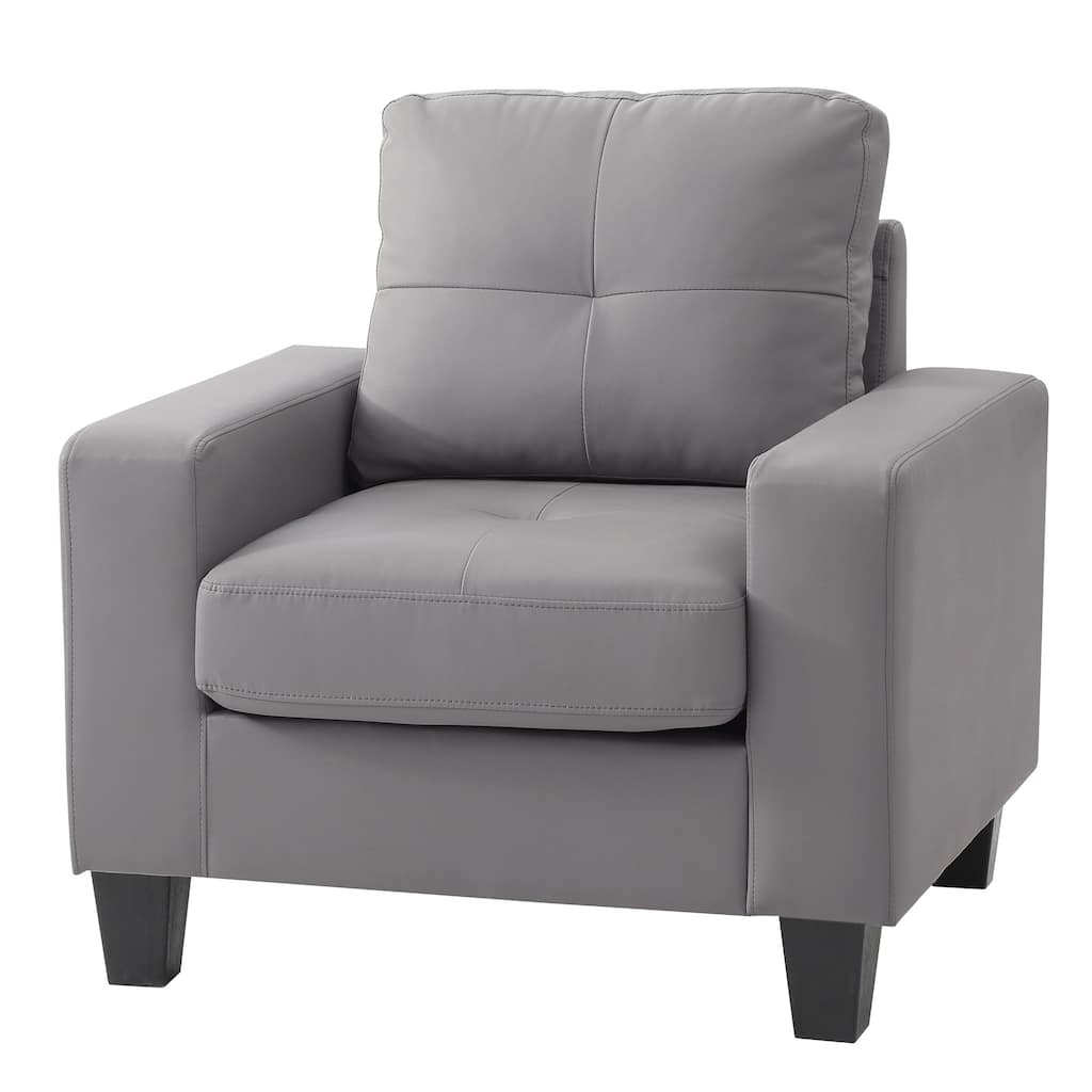 Pocket Coil Seat Accent Chair - 36" - Gray