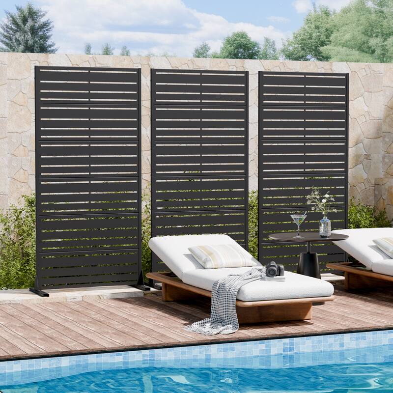 Outdoor Privacy Screen Metal Privacy Screen Panel Free Standing