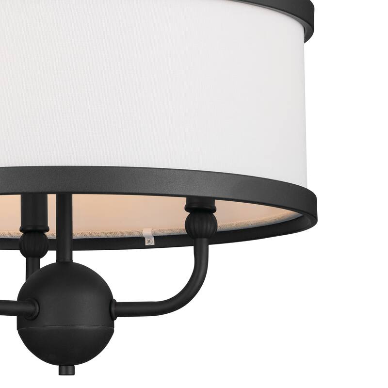 Kichler Lighting Heddle 15 inch 3-Light Chandelier Textured Black