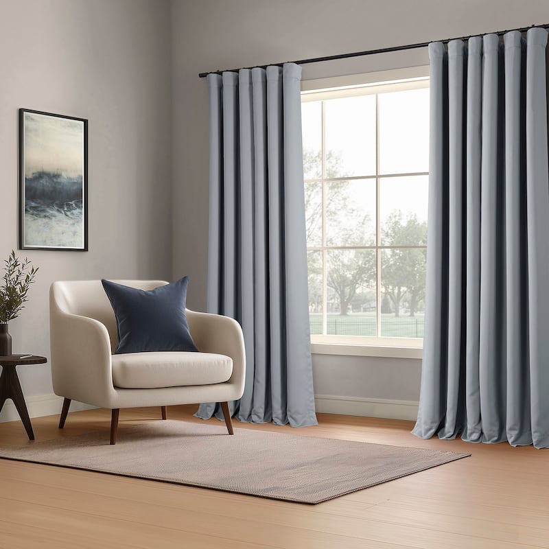 Exclusive Fabrics Room Darkening Curtains for Bedroom & Living Room Curtains - Window Drapes (2 Panels).