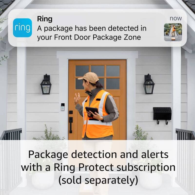 Ring Battery Doorbell Plus Smart Wifi Video Doorbell Satin Nickel - Satin Nickel