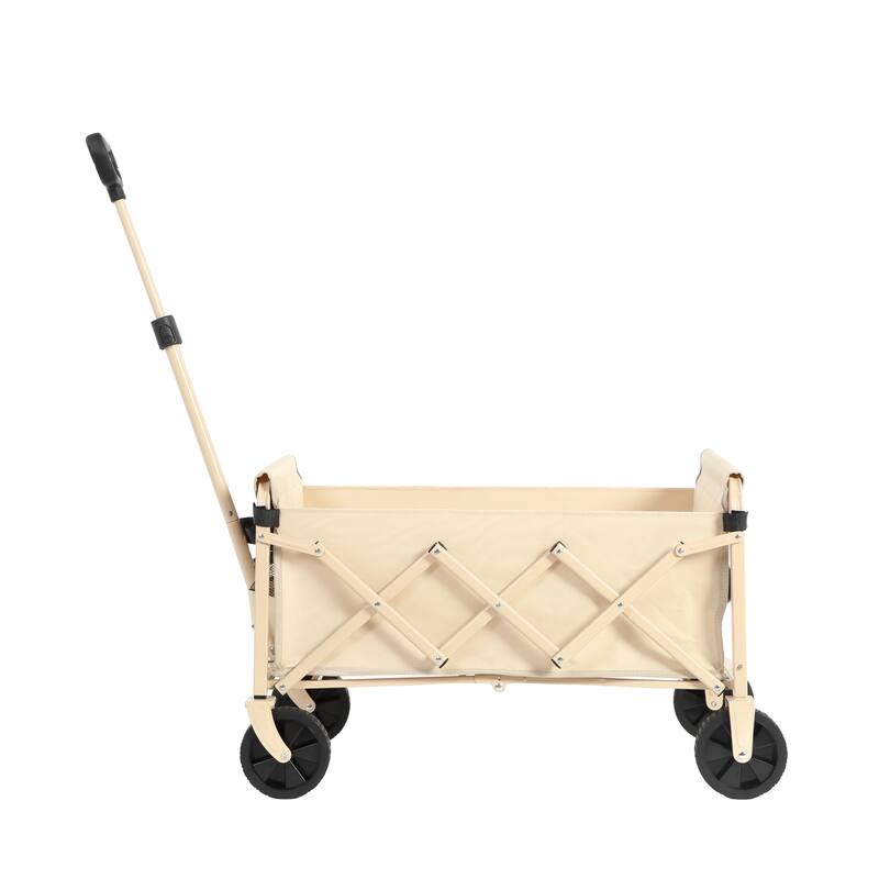 Lightweight Heavy Duty Folding Beach Wagon with Wheels, Large Capacity