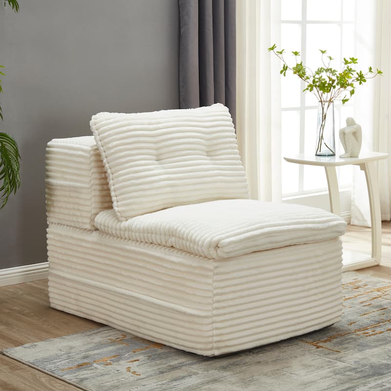 Sofa Bed With Independent Chaise Lounge And Functional Blanket,Convertible Sofa Bed,King Size Bed,Deep Seat