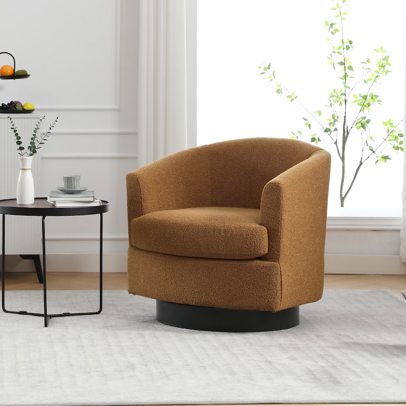 Swivel Accent Chair Armchair Upholstered Barrel Chairs
