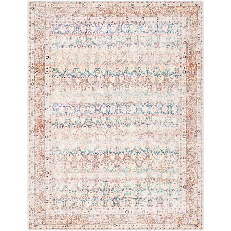 Livabliss Traditional Kemer Floral & Botanical Washable Area Rug