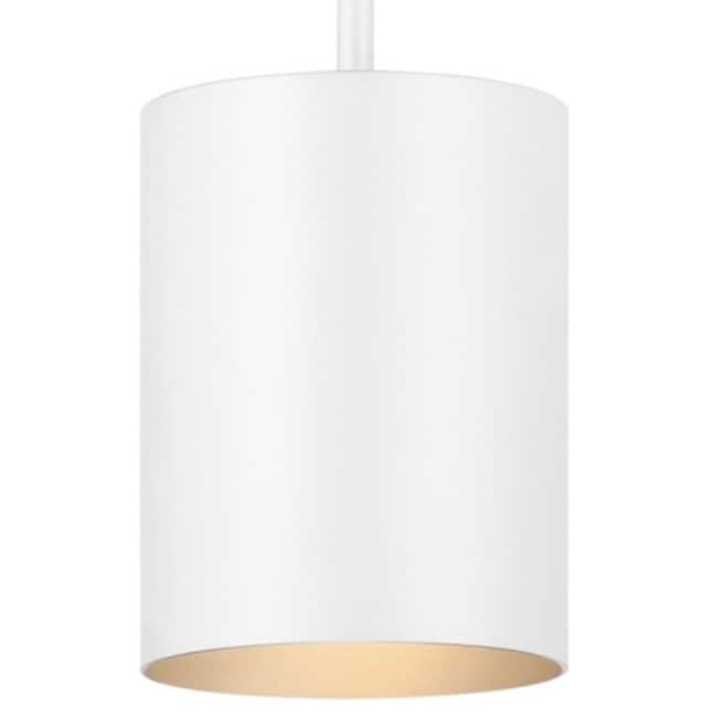 Volume Lighting V9605 Single Light 5" Wide Outdoor Mini Pendant - White