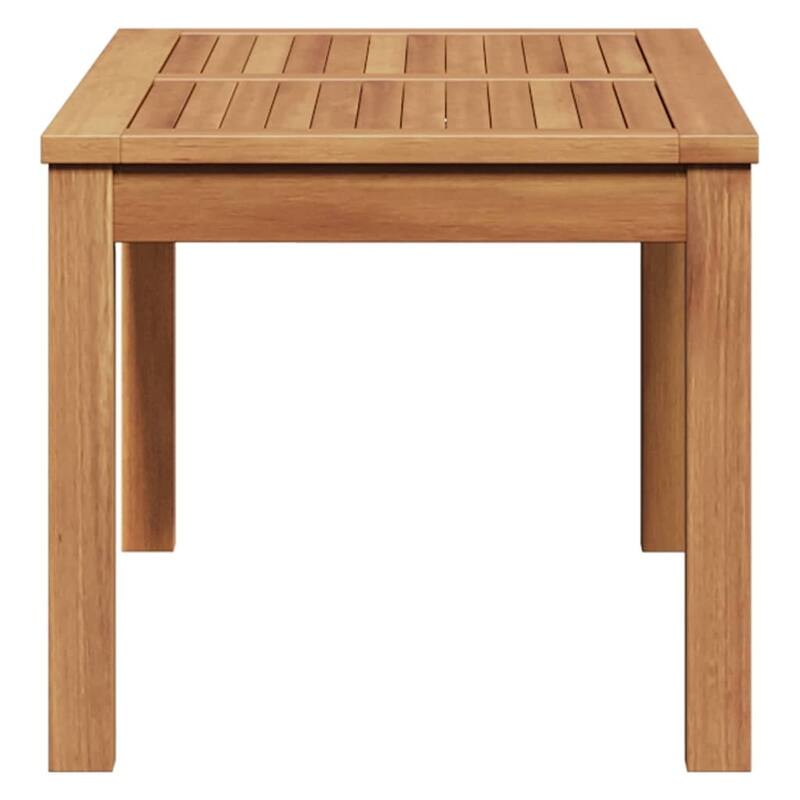 vidaXL Garden Table Natural 95 x 45 x 40 cm Solid teak wood - 37.4 x 17.7 x 15.7