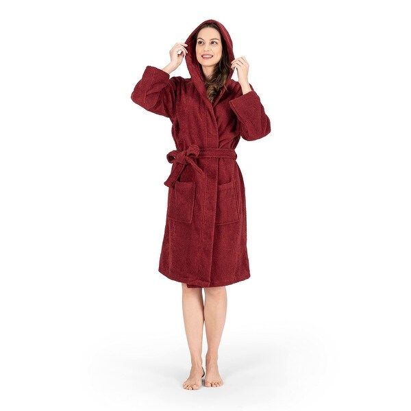 Hooded Terry Cotton Unisex Bathrobe Collection - Bed Bath