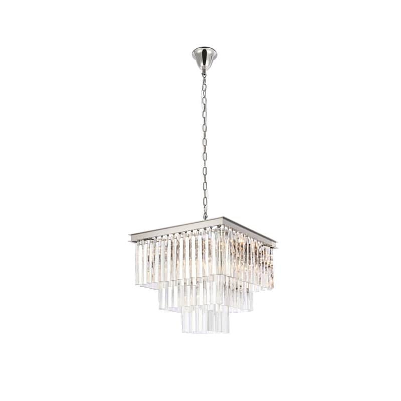 Indigo Home 21.5 inch square crystal chandelier