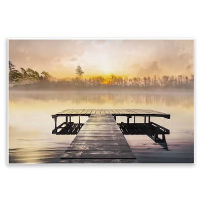 Stupell Summer Sunrise Dock Wall Plaque Art Design By Mike Calascibetta