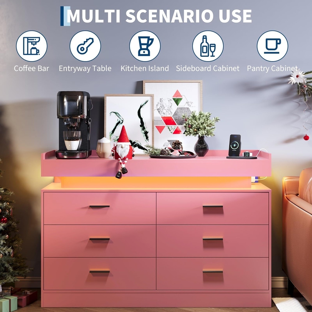 pink kitchen dresser Amazon.com: Glory Furniture Hammond 8 Drawer Dresser in Pink : Home &  Kitchen