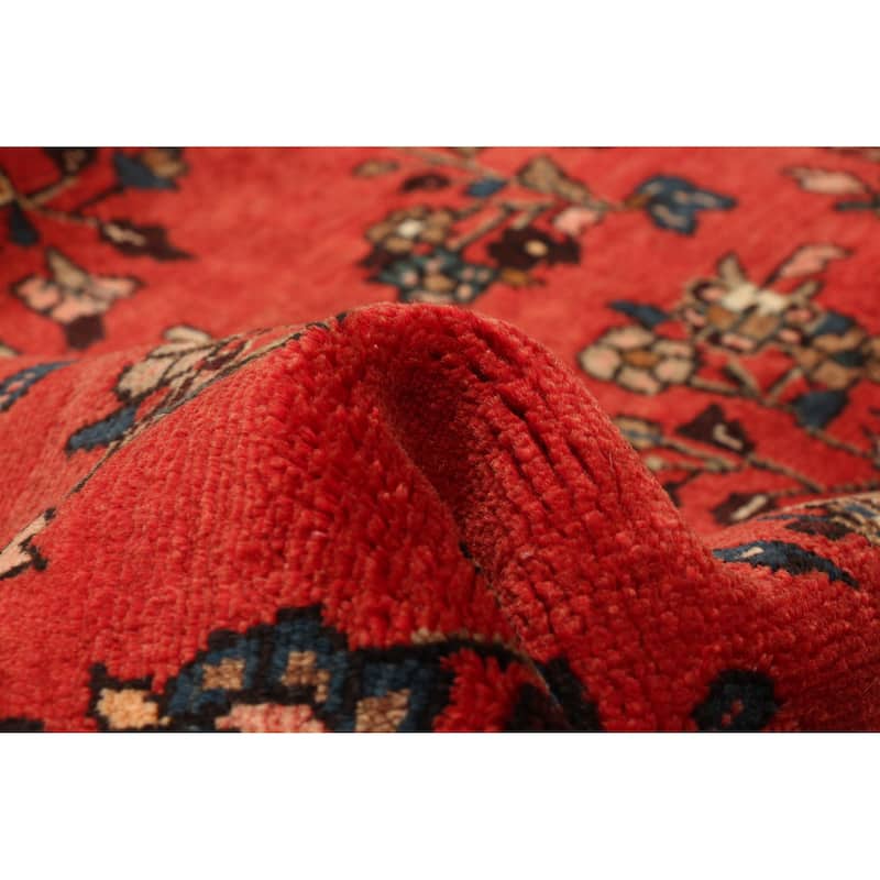 ECARPETGALLERY Hand-knotted Anadol Red Wool Rug - 3'5 x 9'6