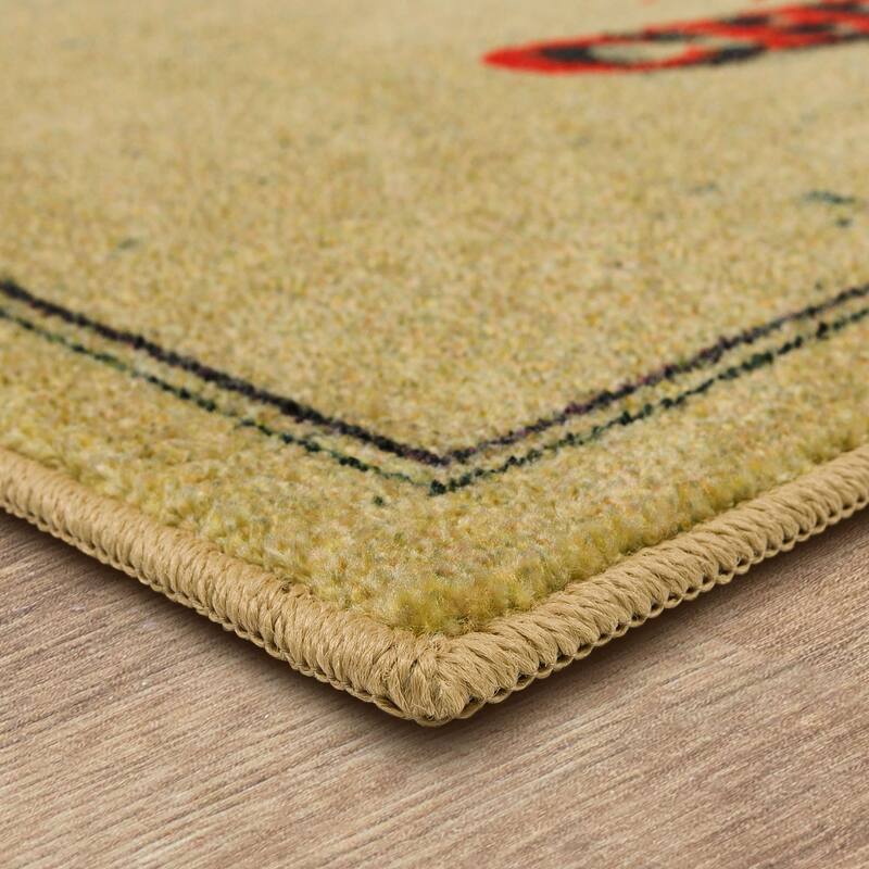 Mohawk Home Deer Christmas Beige Kitchen Mat On Sale Bed Bath