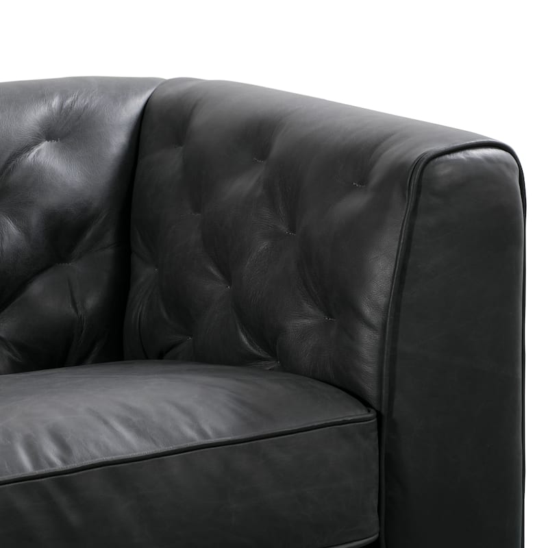 Poly & Bark Essex 89" Sofa - Full Grain Genuine Italian Leather