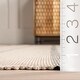 preview thumbnail 5 of 7, Nuloom Darina Casual Striped Cotton Area Rug
