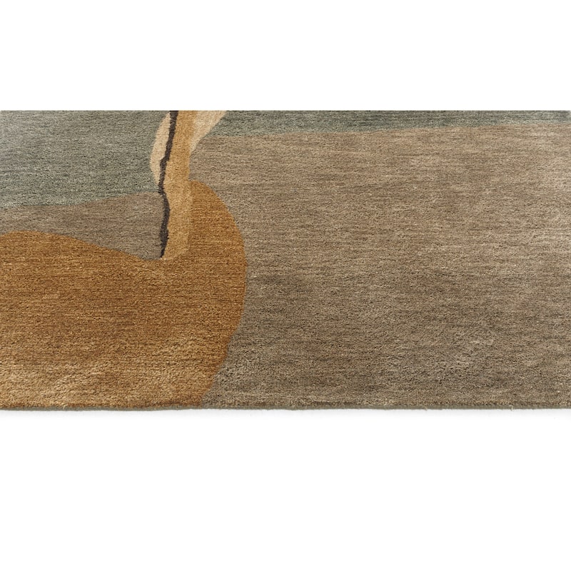 Terra by Obeetee Salina Coleman Green Rug