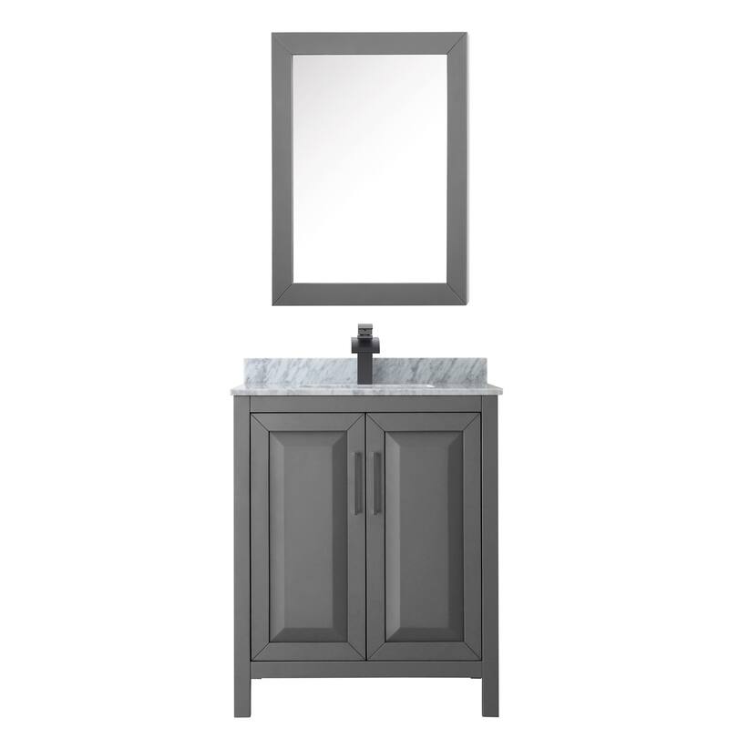 Wyndham Collection Daria 30" Free Standing Single Vanity Set with MDF