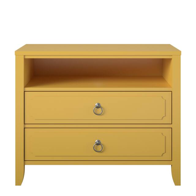 The Novogratz Her Majesty 2 Drawer Nightstand