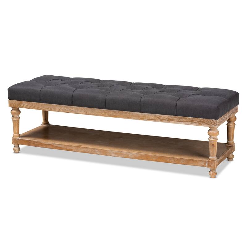 The Gray Barn Windy Ridge Modern and Rustic Storage Bench