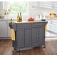 preview thumbnail 1 of 35, Simple Living Georgia Kitchen Cart Charcoal Grey