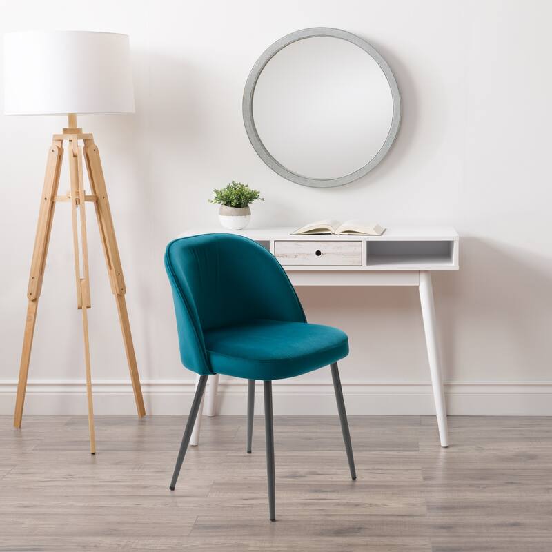 Ayla Velvet Upholstered Dining Chair - Teal