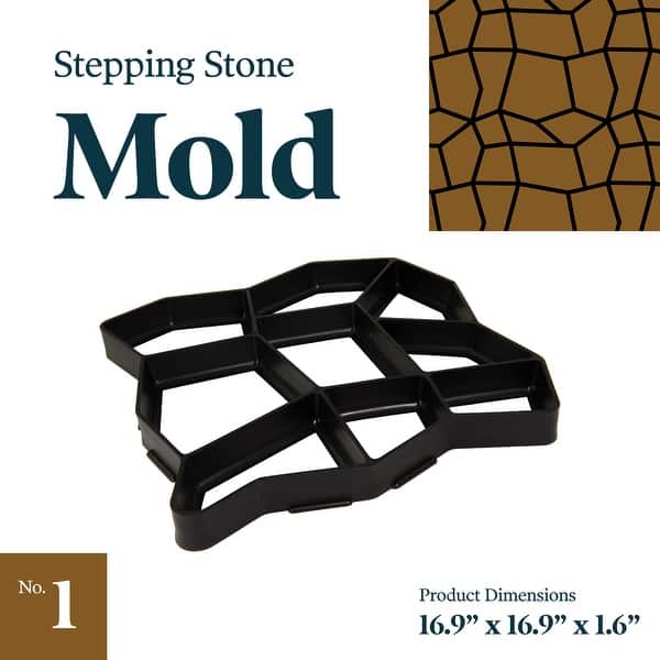 Concrete Stepping Stone Molds  Reusable, DIY Paver Pathway Maker for  Gardens, Walkways, Outdoor Patios, & Driveway Edging - On Sale - Bed Bath &  Beyond - 32670927