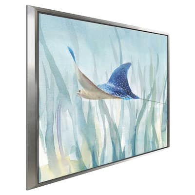 "Undersea Ray" Print on Floating Canvas