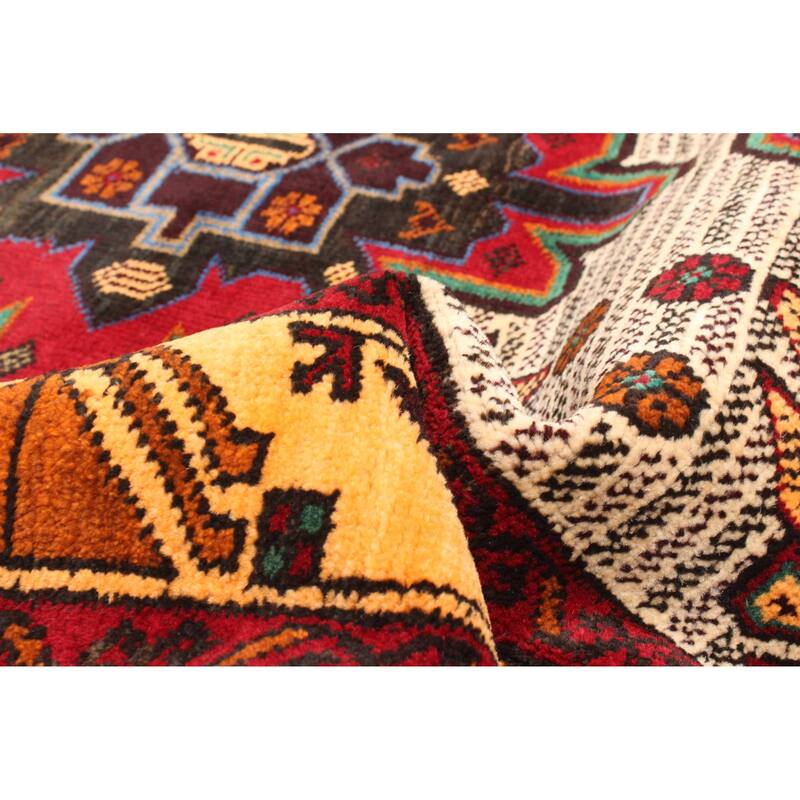 ECARPETGALLERY Hand-knotted Teimani Cream Wool Rug - 3'3 x 4'10