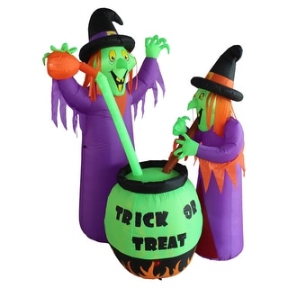 A Holiday Company 6 ft. LED Prelit Witches w/Cauldron Inflatable - Bed Bath & Beyond - 43389297