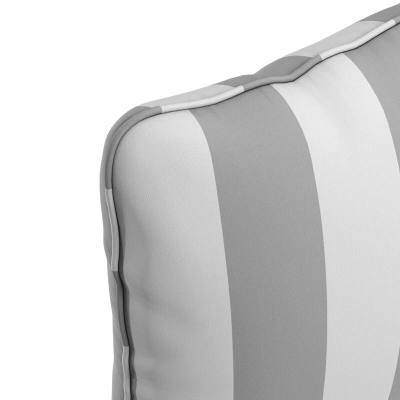 California Umbrella Outdoor Deep Seat Cushion Set, 24" x 48", 5.5" Thick Seat, Solstice Olefin Fabric